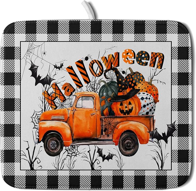 Holiday Truck Dish Drying Mat by Giwawa