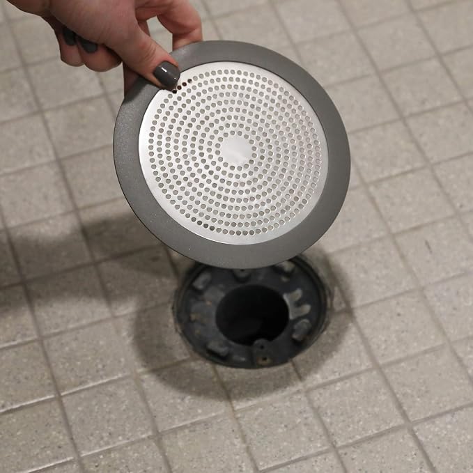 Danco 10895 Shower Drain Strainer, 5-3/4 inch, Brushed Nickel - Image 4