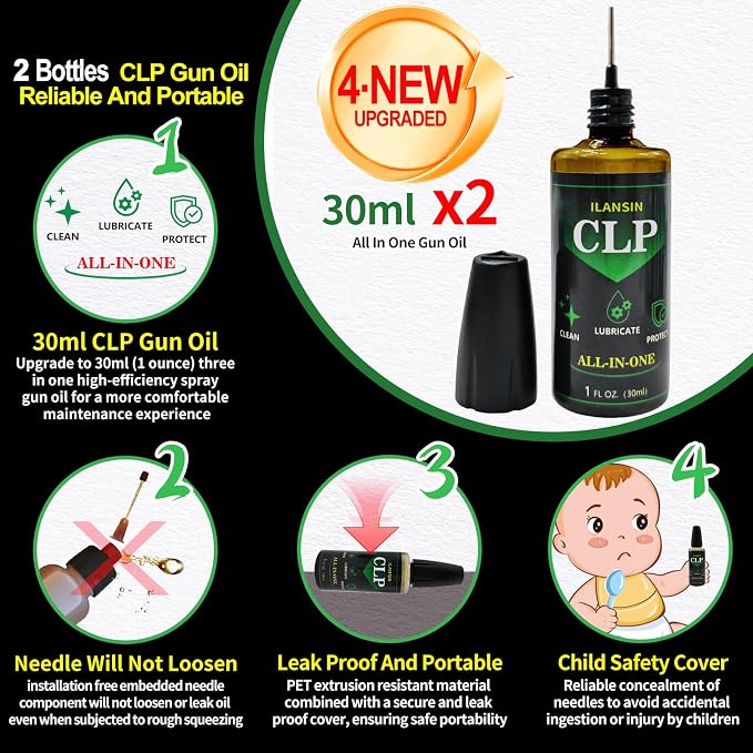 3000/1500PCS Gun Cleaning Patches+CLP Oil, Professional Wipes - Image 4