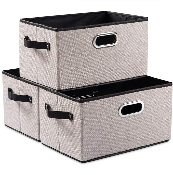 PRANDOM Large Fodable Storage Bins by Prandom