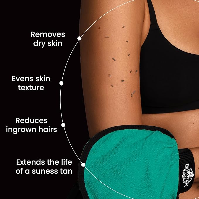 Dermasuri - Deep Exfoliating Glove - Korean Exfoliating Mitt - Body Scrubber - Image 2