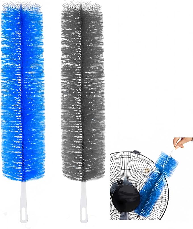 Fan Cleaner Brush，Fan Brush Cobweb Duster Microfiber Duster Ideal by FRYTEPUYE