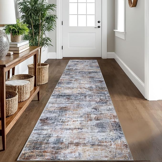 IOHOUZE Abstract Runner Rug 2x10 Ft Washable Runners by iOhouze