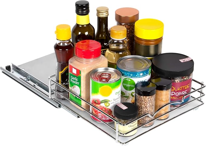 Pull Out Cabinet Organizer for Spices, Cans - Image 3