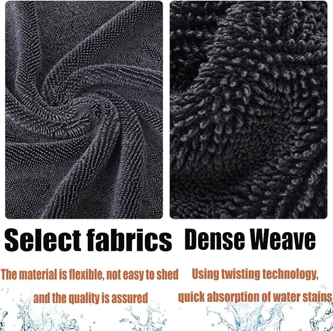 Shiny Microfiber Wipes Bath Shower Cleaning Cloths, 23.62 X 15.75 Inches - Image 3