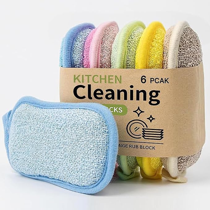 Dish Sponge Kitchen Sponges, Scrub Sponges, Double Sided Cleaning, Non Scratch - Image 9