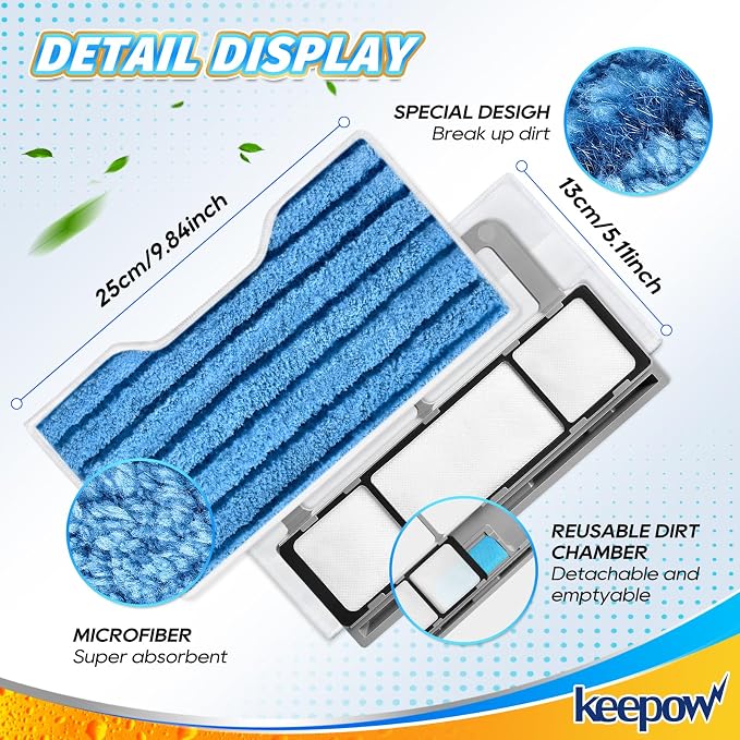 KEEPOW Reusable Replacement Pads Compatible - Image 4