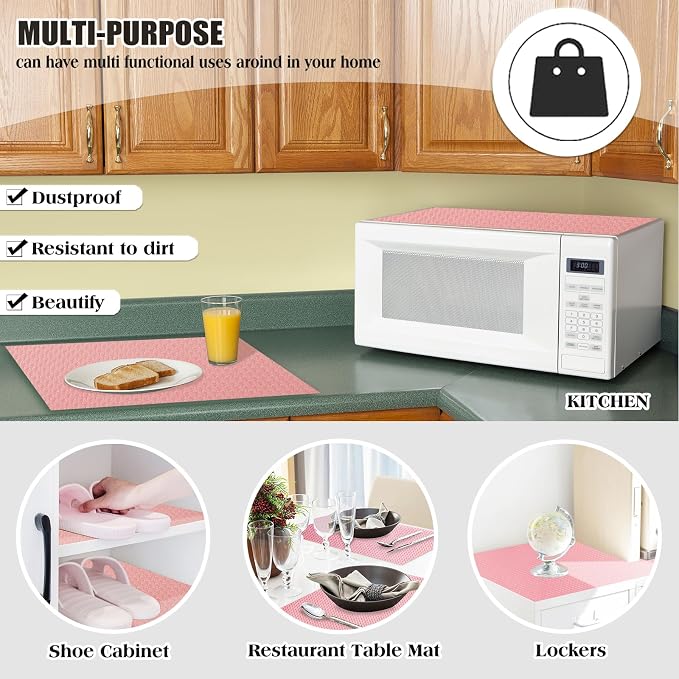 10Pcs Refrigerator Liners, Washable Fridge Liner Shelf Mats Refrigerator Pads - Image 6