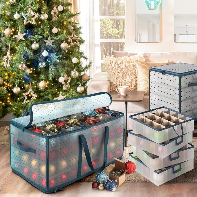 Large Christmas Ornament Storage Box - Image 5