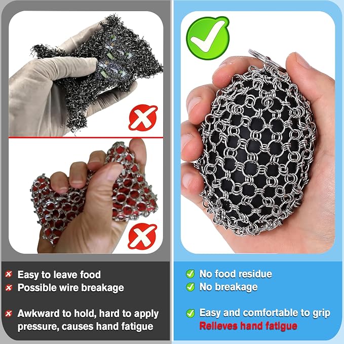 Cast Iron Scrubber & Scraper Set - Image 2