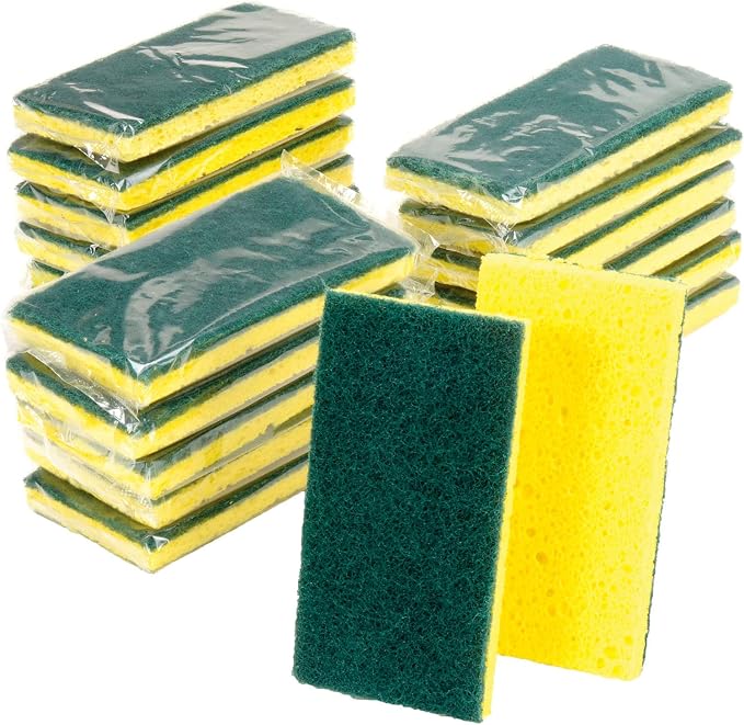 Global Industrial Heavy Duty Scrub Sponge, 3.25" x 6.25", Case of 20 Sponges - Image 2