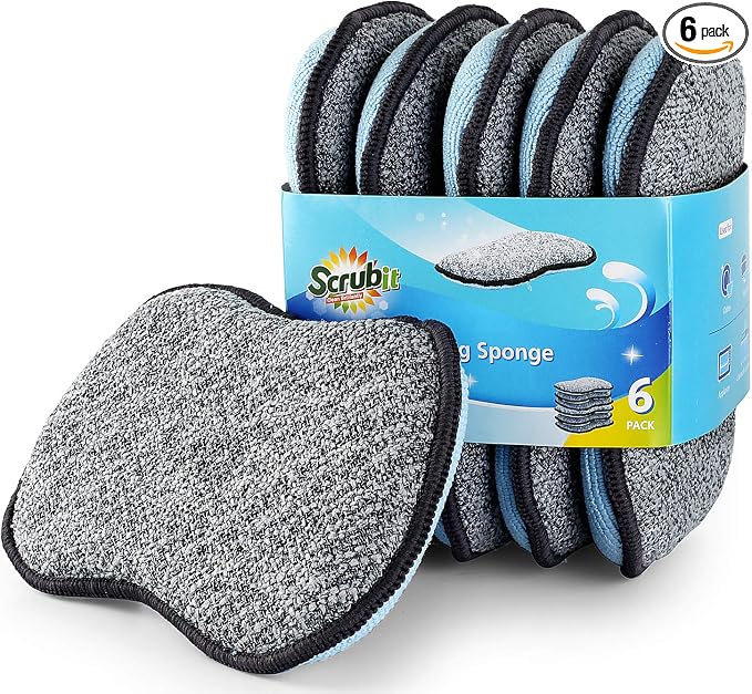 Multi-Purpose Scrub Sponges for Kitchen by Scrub- it by SCRUBIT