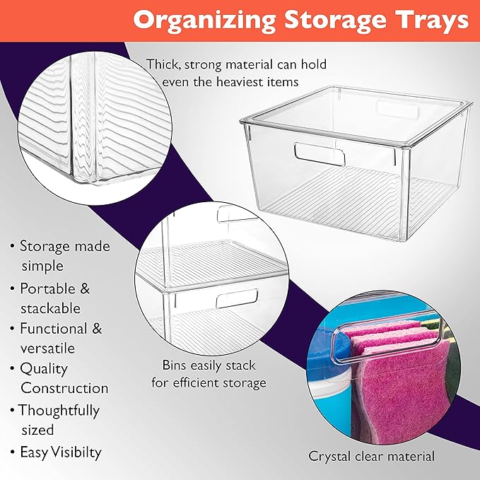 CLEARSPACE Plastic Storage Bins - Image 4