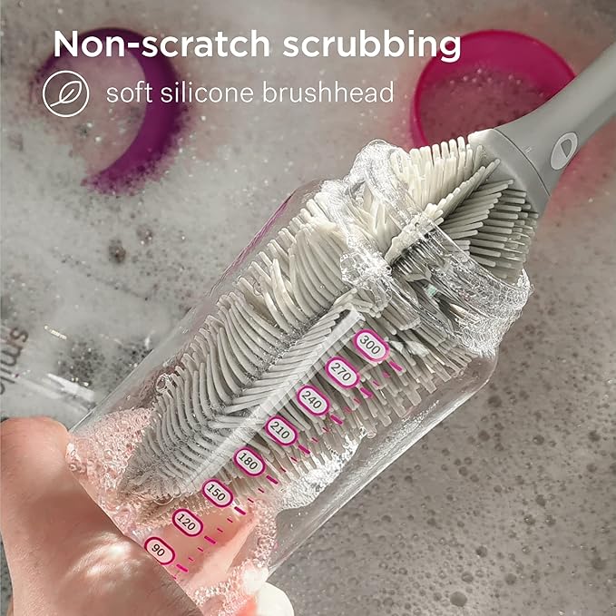 Smilo Silicone Baby Bottle Brush - Image 3