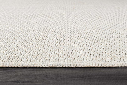 Easy Jute Rug 8x10 Indoor Outdoor Natural Rugs Solid Fiber Rug Woven Area Rug Boho Easy Clean Inside Carpet for Living Room Bedroom Dining Room Hallway or Outdoor Patio Porch (8 X 10 Bone)