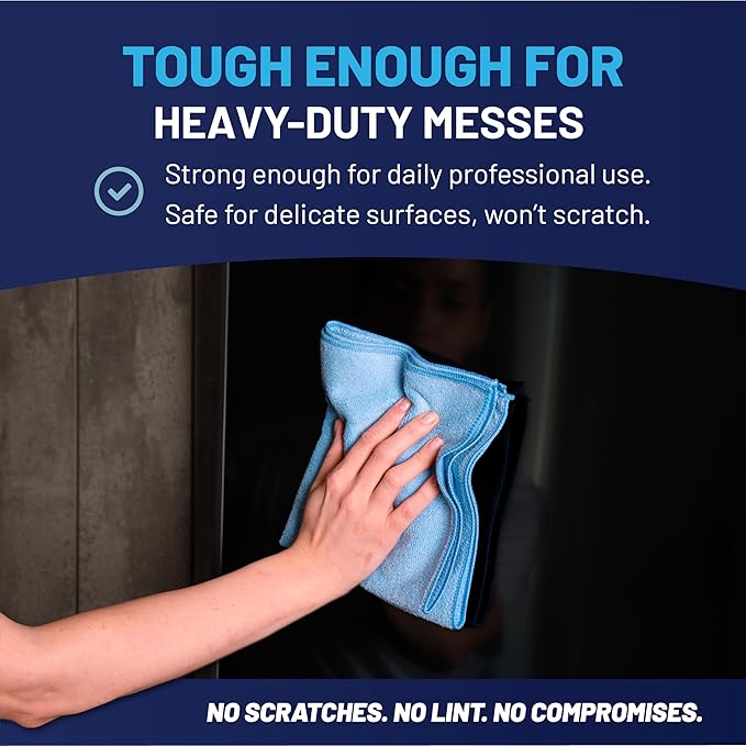Microfiber Cleaning Wholesale Cloths | Size 12" x 12"| All Purpose Microfiber - Image 6