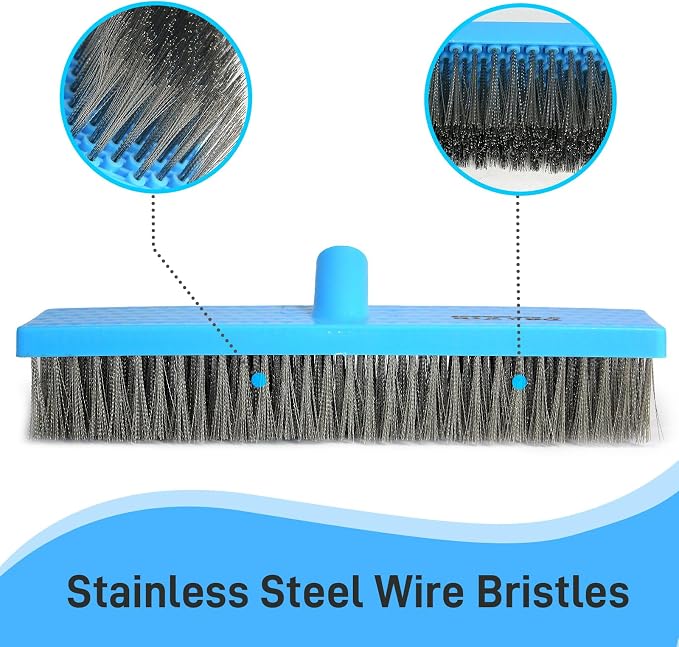 Stainless Steel Wire Broom Deck Scrubber Brush - Image 2