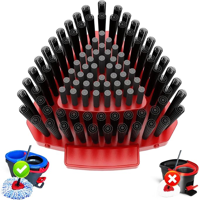 Upgraded Spin Mop Replace Scrub Mop Brush Compatible by Fatmass