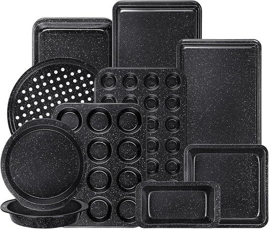 Terlulu 10-Piece Baking Pans Set, Bakeware Sets Nonstick, Baking Set by Terlulu