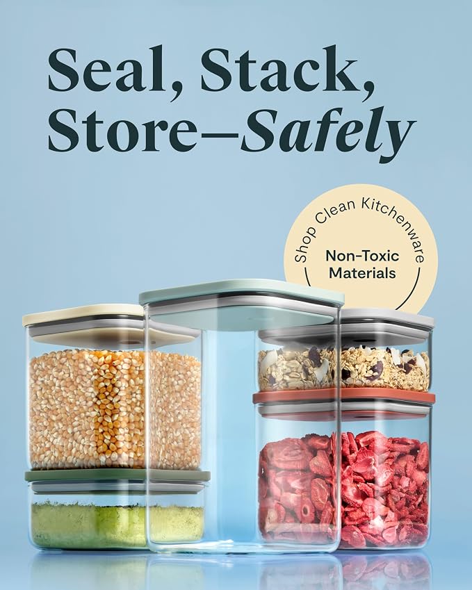 Caraway 14-Piece Glass Airtight Food Storage Containers - Image 2