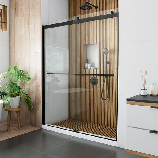 DreamLine Sapphire 56-60 inch W x 76 inch H Semi-Frameless Bypass Shower Door by DreamLine