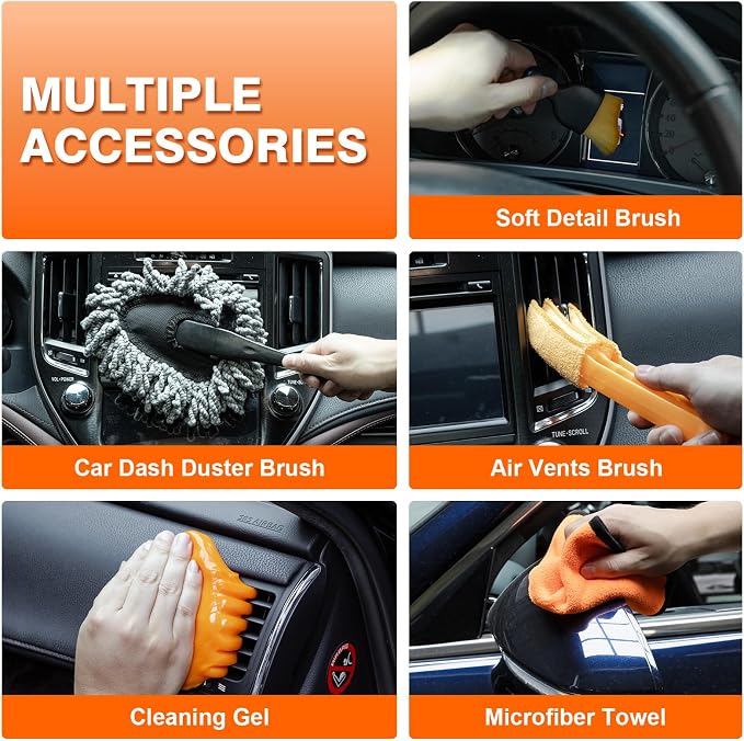 Car Cleaning Kit 19Pcs, Car Interior Detailing Kit - Image 2