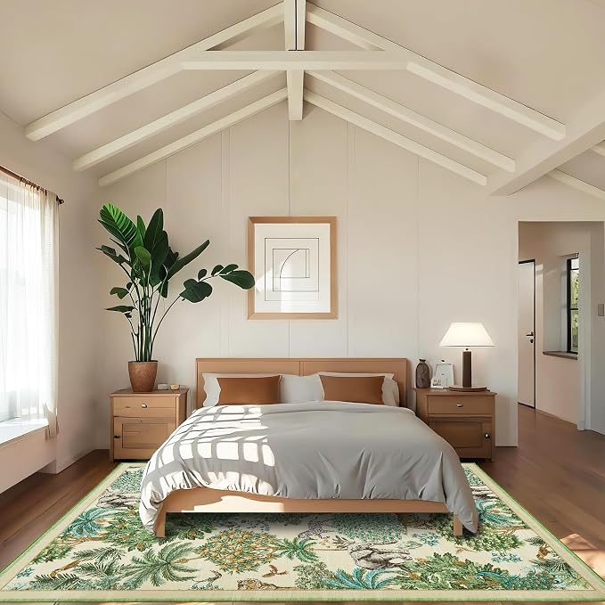 GarveeHome Jungle Washable Rug 9x12 Area Rugs - Image 3