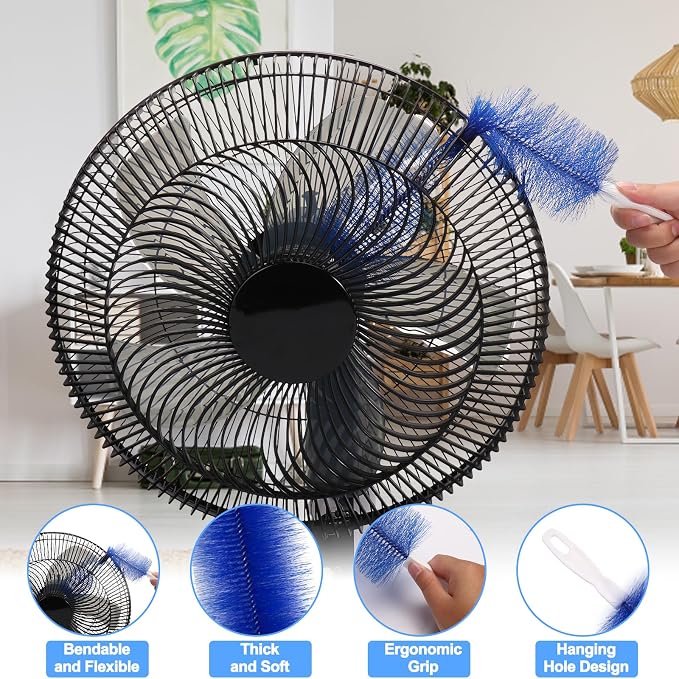 XANGNIER Fan Cleaning Brush Tools Set, Bendable Cobweb Duster Remover - Image 5
