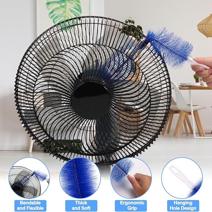 XANGNIER Fan Cleaning Brush Tools Set, Bendable Cobweb Duster Remover - Image 5