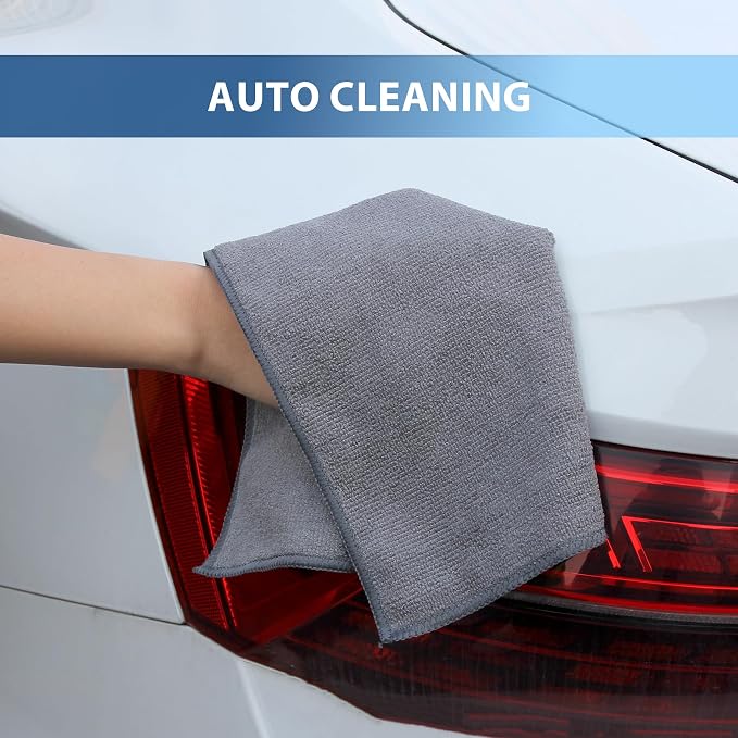 12 Pack Microfiber Cleaning Cloth 11.8x11.8inch - Image 5