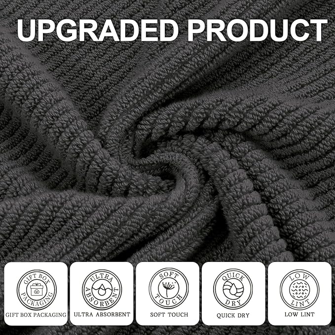VOOVA & MOVAS Grey Washcloths - Image 2