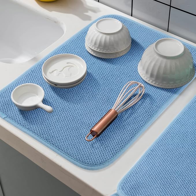 Microfiber Dish Drying Mat, Super Absorbent Kitchen Dish Drying Pad - Image 6