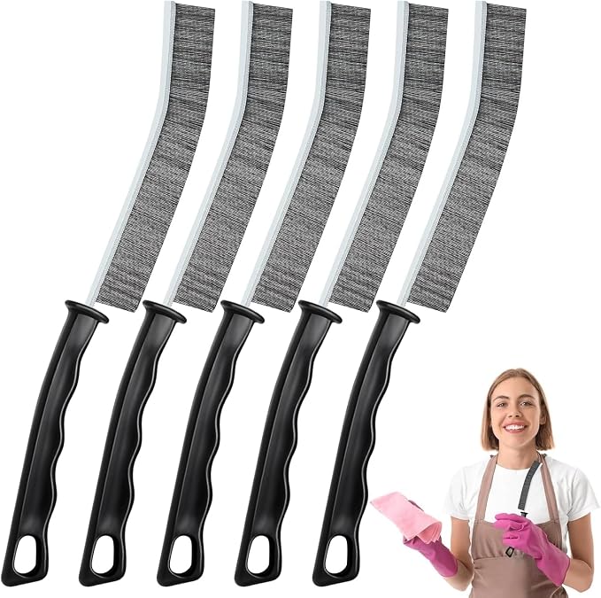 Cleaning Brush - 5 Pcs Hard Bristle Crevice Cleaning Brush, Home Essentials by GRINCHAT