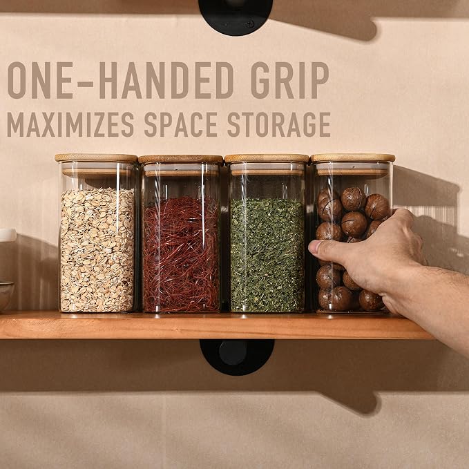 37oz Rectangle Airtight Glass Storage Containers - Image 3
