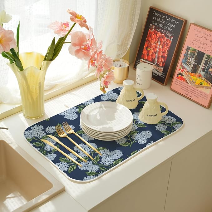 Spring Dish Drying Mat 18x24 Inches - Image 5