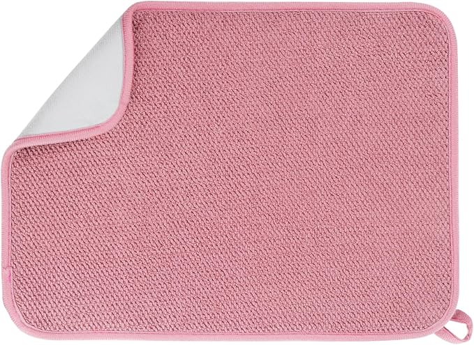 Microfiber Dish Drying Mat, Super Absorbent Kitchen Dish Drying Pad by GeeRic