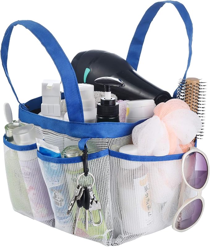 Haundry Mesh Shower Caddy Tote, Large College Dorm Bathroom Caddy Organizer by Haundry