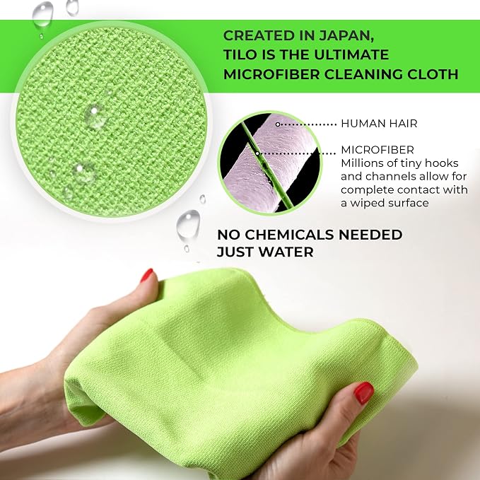 TILO Microfiber Cleaning Cloth – 19x13 Inch Ultra-Absorbent, Reusable Soft - Image 6