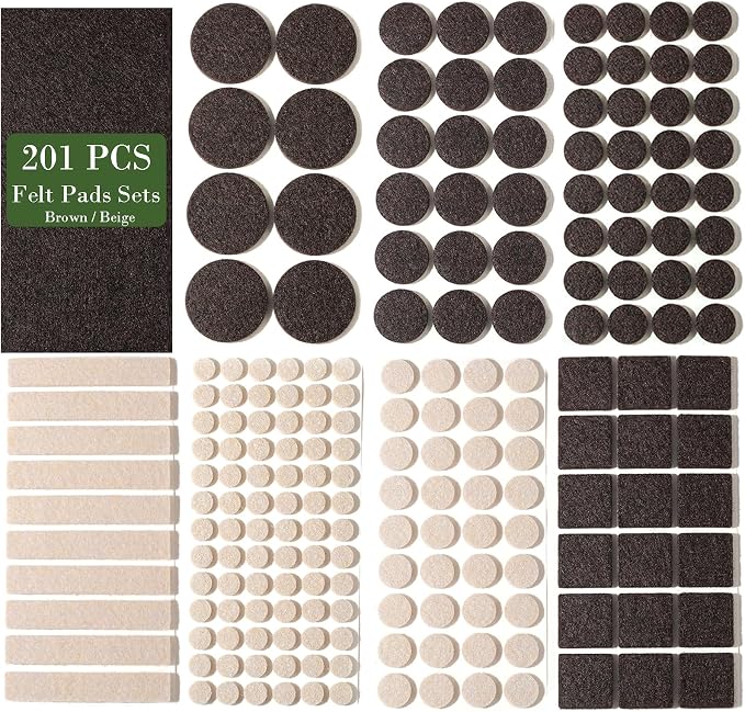 Fursafe&Q Felt Furniture Pads, Furniture Felt Pads by FursafeQ
