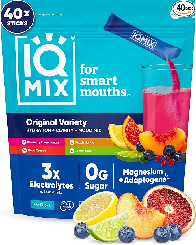 IQMIX Hydration Electrolyte Powder – 4-in-1 Formula by IQBAR