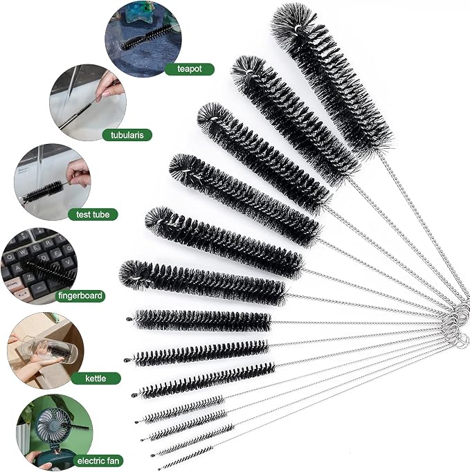 CiaraQ Bottle Cleaning Brushes, 8 Inch Nylon Tube Brush Set, Cleaner - Image 5