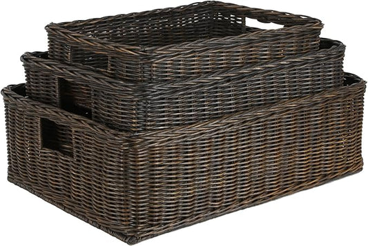 The Basket Lady Under The Bed/Basic Wicker Storage Basket, Extra Large - Image 2