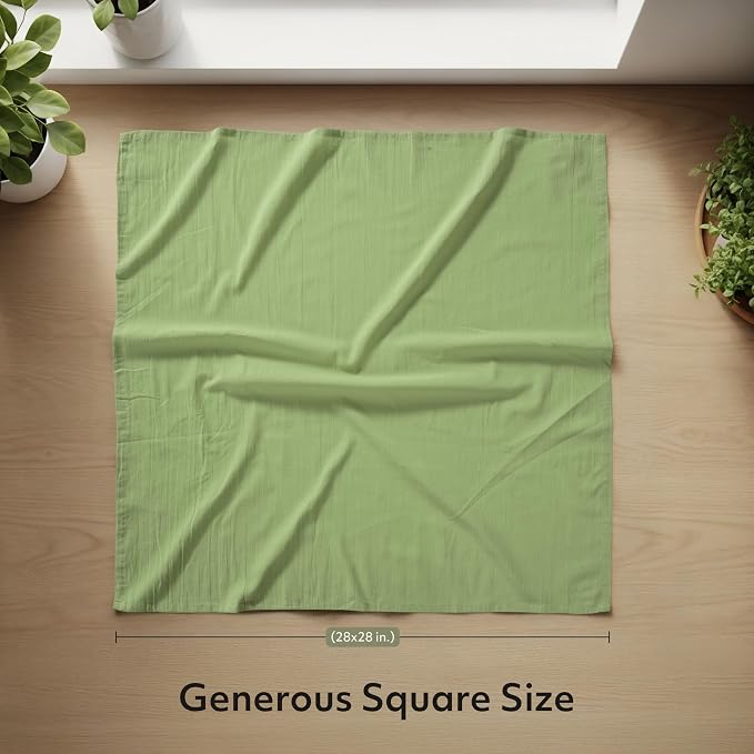 Utopia Kitchen Sage Green Flour Sack Towels 100% Cotton Tea Towels - Image 2