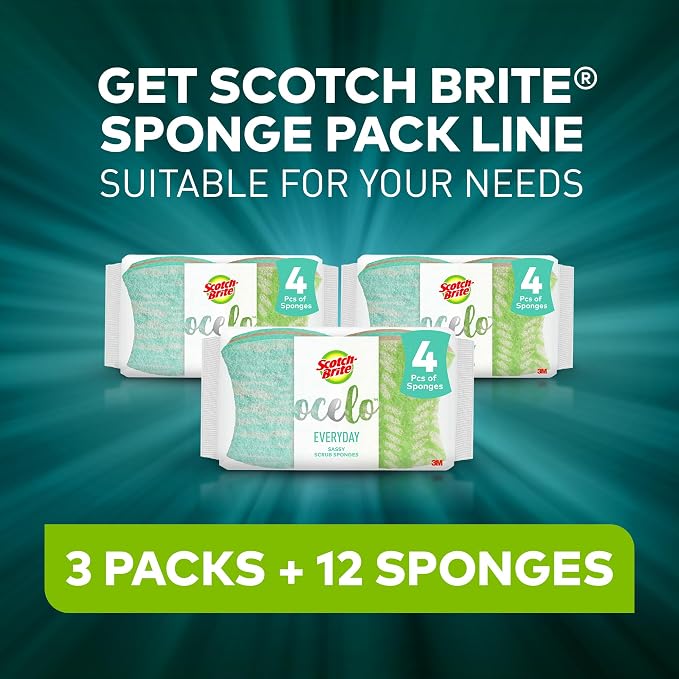 Scotch-Brite ocelo Non-Scratch Scrub Sponges, Scratch-Free - Image 4