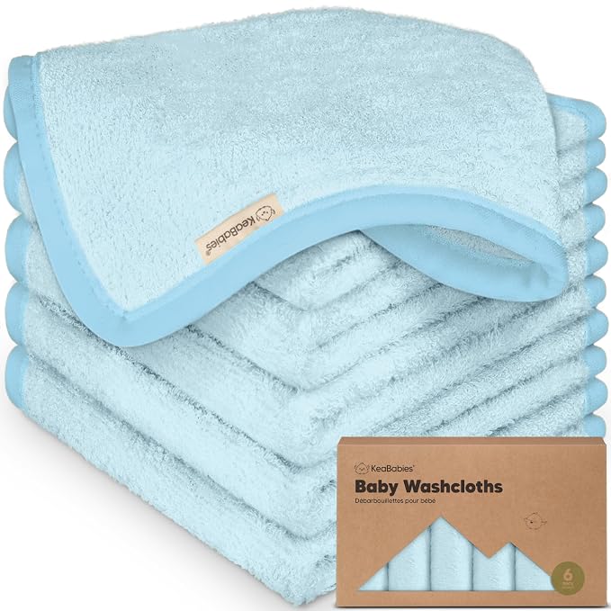 6-Pack Baby Washcloths by KeaBabies