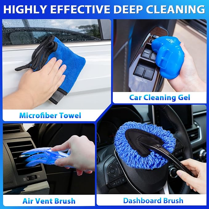 THINKWORK Car Cleaning Kit Car Detailing Kit, Car Cleaning Kit Interior Cleaner - Image 6