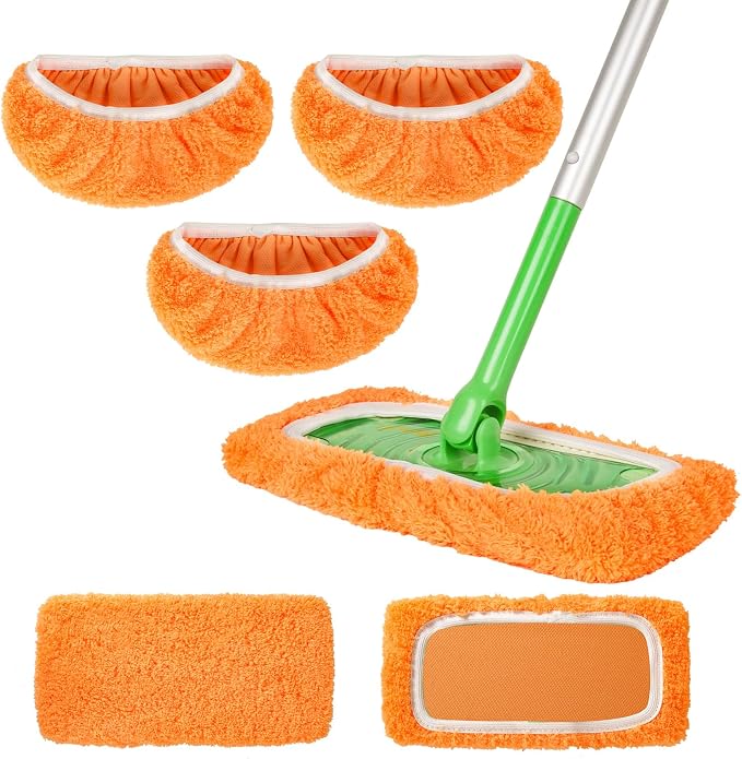 3 Pack Reusable Microfiber Mop Pads by ZHAYAO