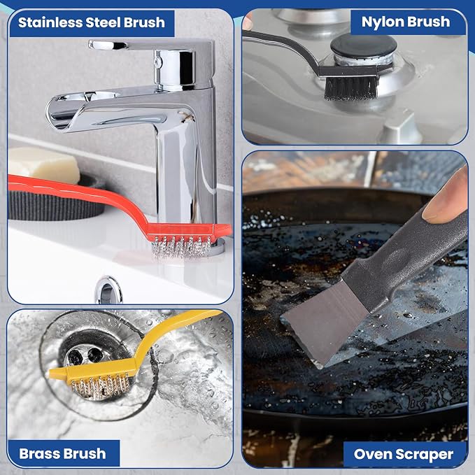 7Pcs Crevice Cleaning Brush, Toilet Brush, Used in Narrow Corner Tight Spaces - Image 5