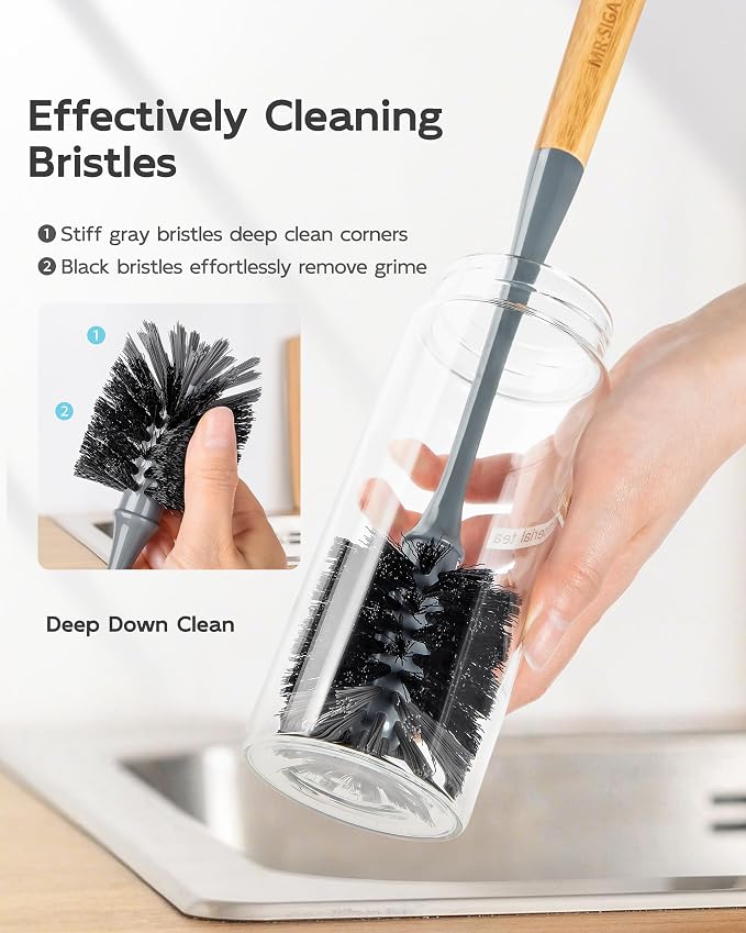 MR.SIGA Water Bottle Brush, Long Handle Bottle Brush - Image 4