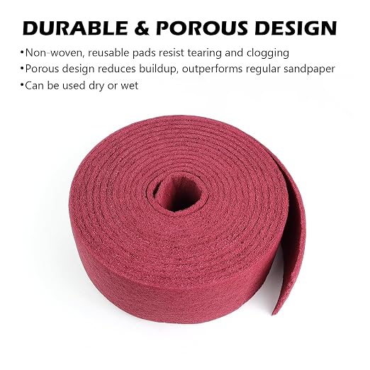 Maroon General Purpose Scuff Pads, Scouring Pad, Paint Primer Prep Scratch - Image 4